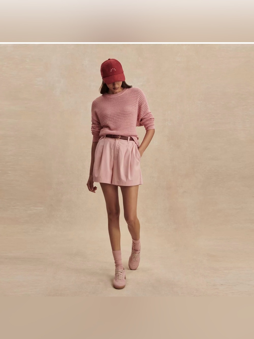 Varley Kershaw Sweater in Brandy Rose